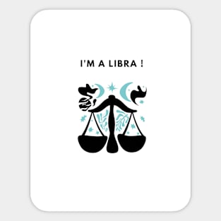 i am a libra Sticker